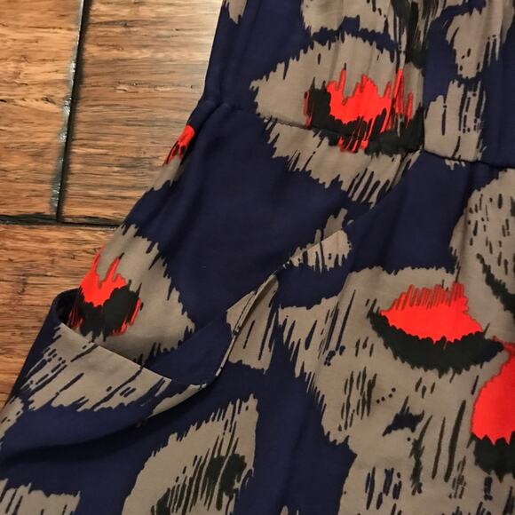 Dolce Vita Skirt 100% Silk Blue Mini - Picture 4 of 5